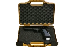 Rodes ASG Pistol Kuffert med plukskum – 31×27 cm – Tan Sale