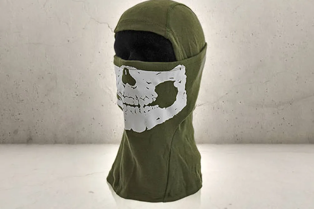 Rodes Balaclava Olive Skull Best