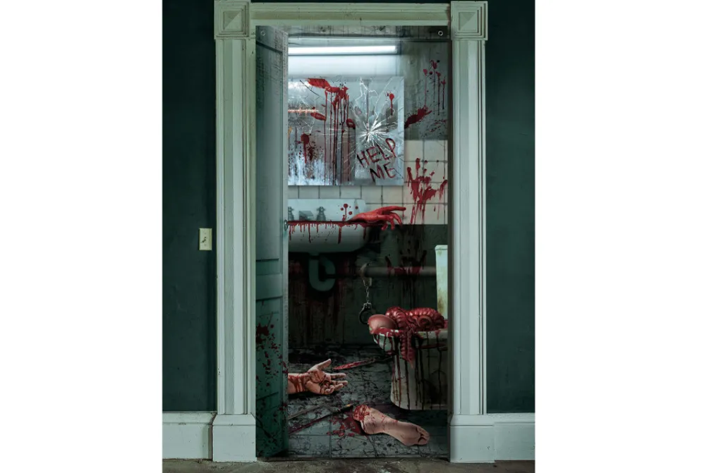 Rodes “Bloody WC” Dør Dekoration New