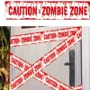 Rodes “Caution” Zombie Banner – 6m x 12cm Fashion