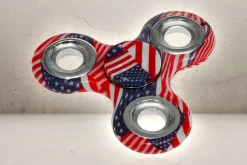 Rodes Classic American Flag Fidget Spinner – Silver Sale