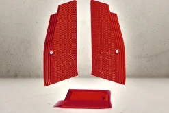 Rodes CNC Grip Shells & Magwell – Red Clearance