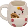 Rodes Cookie Cuddlers Unicorn – Sjov Kop med småkage holder Outlet