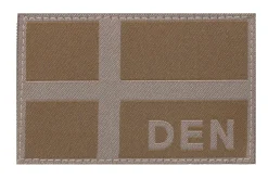 Rodes Danmark Flag Clawgear Velcro Patch – Desert New