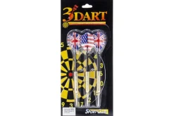 Rodes Dartpile i metal med flag – 3 stk. Discount