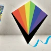 Rodes Easy Kite / drage i nylon Rainbow – 78 x 68 cm Online