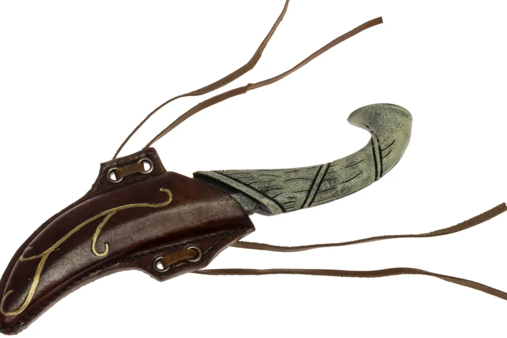 Rodes Elven Throwing Knife with leather Holder – Brown Best