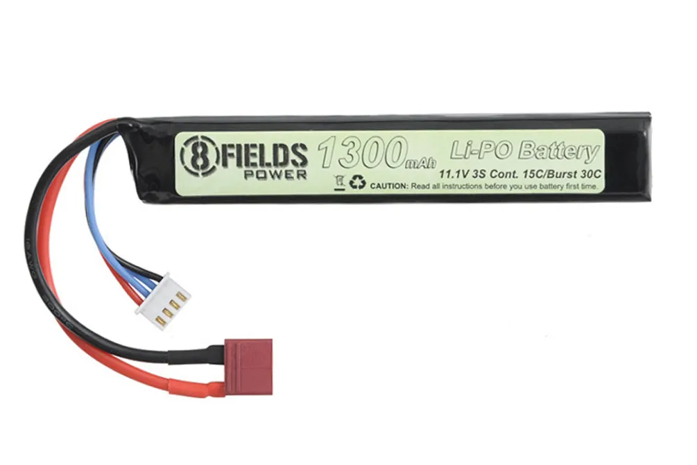 Rodes 8Fields 11.1v – 1300mAh Stock tube Batteri – Dean stik Hot