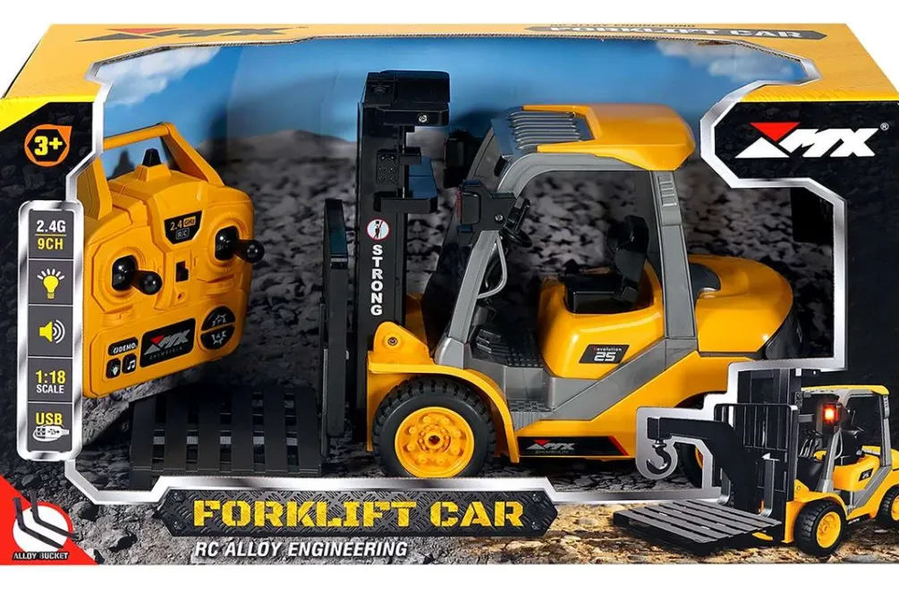 Rodes Fjernstyret Gaffeltruck 1:18 – Kompletsæt Fashion