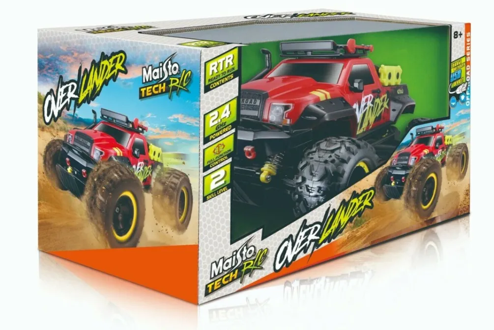 Rodes Fjernstyret Maisto Overlander Junior Monster bil 1:12 – Kompletsæt Sale