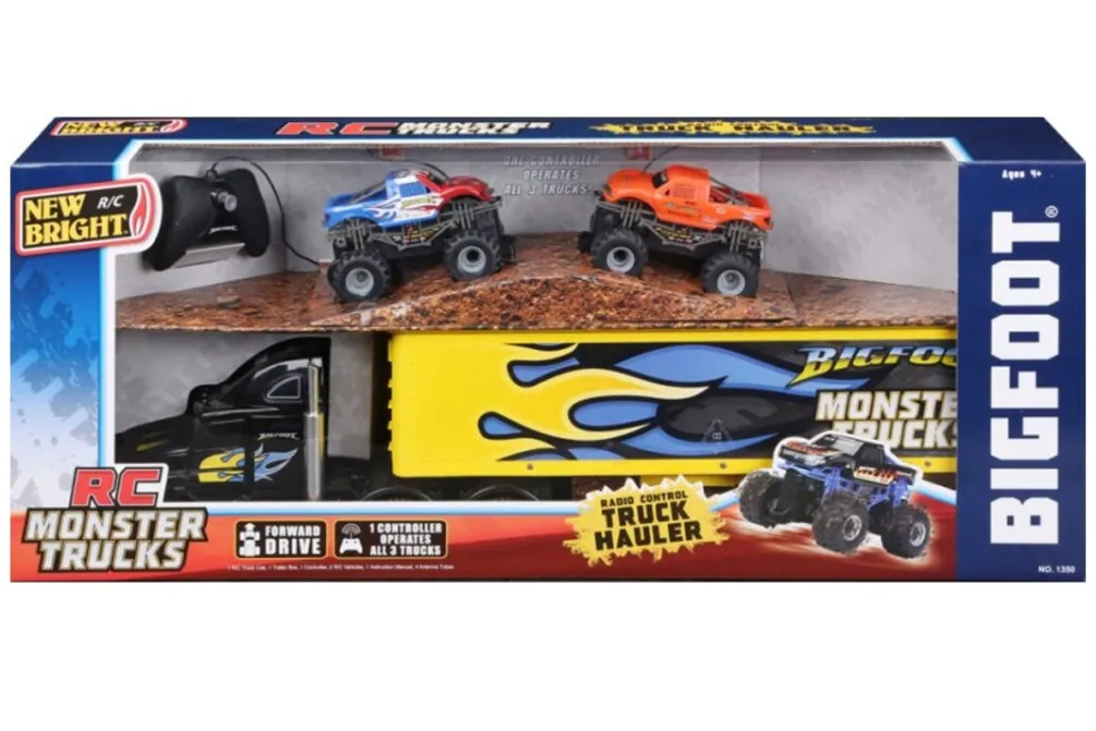 Rodes Fjernstyret Monster Truck Hauler 1:43 – 7 km/t New