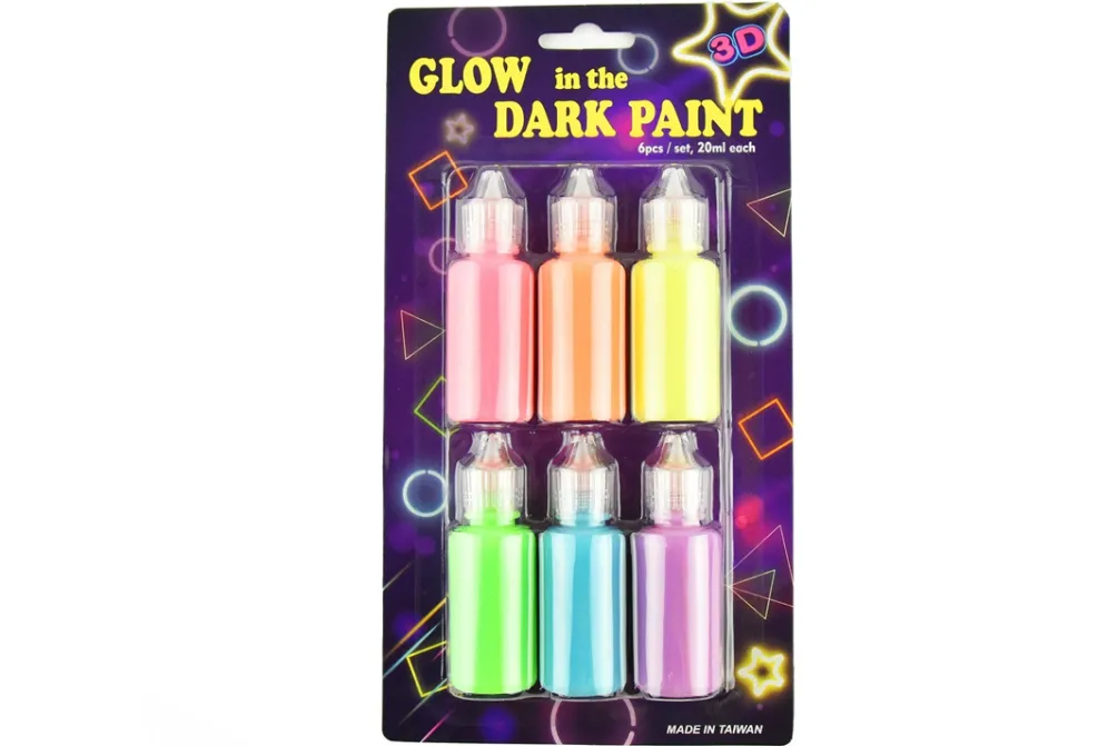 Rodes GLOW IN THE DARK PAINT – 6 farver Sale