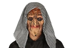 Rodes Heks med Hætte Latex maske Outlet