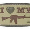 Rodes I Love My Gun Brown #15 Patch New