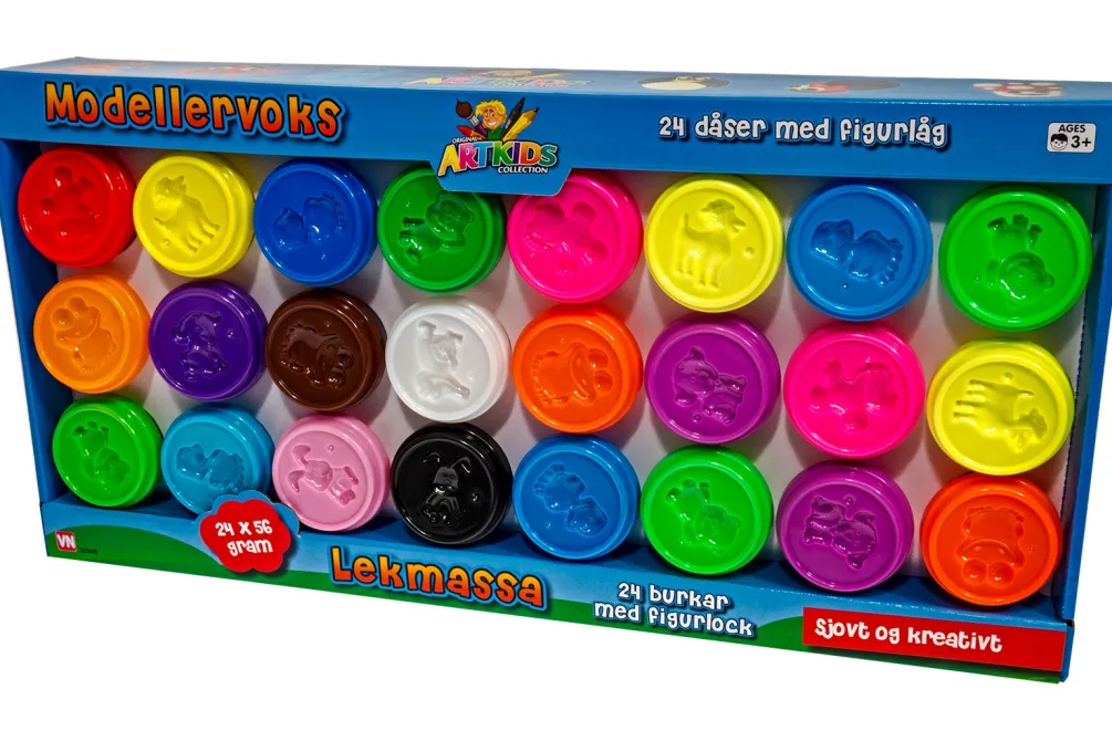 Rodes Kæmpe Artkids Modellervoks Sæt – 24 bøtter Sale