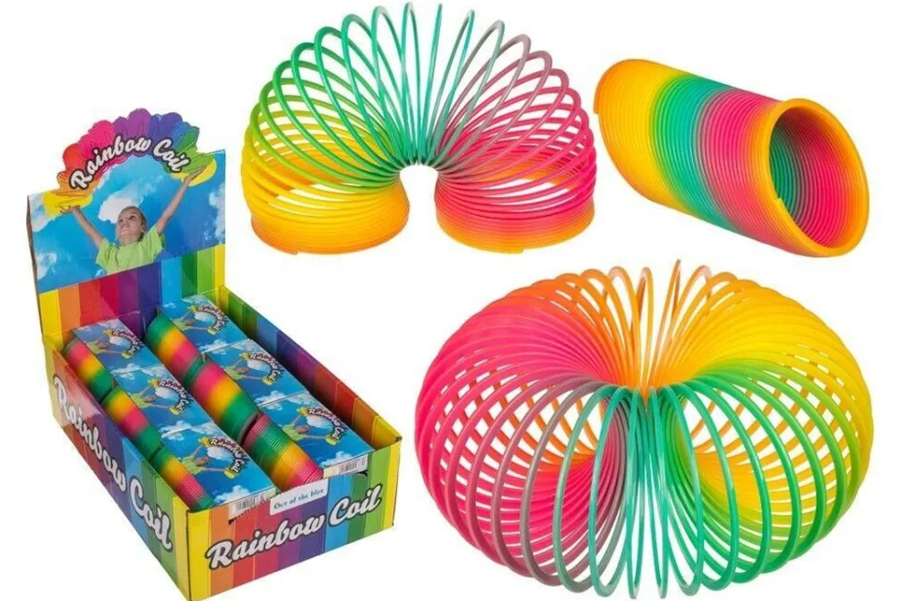 Rodes Kæmpe Rainbow gående Fjeder – 100mm Outlet