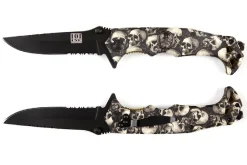 Rodes Kniv / Knife White – Mini Skull + clip Best