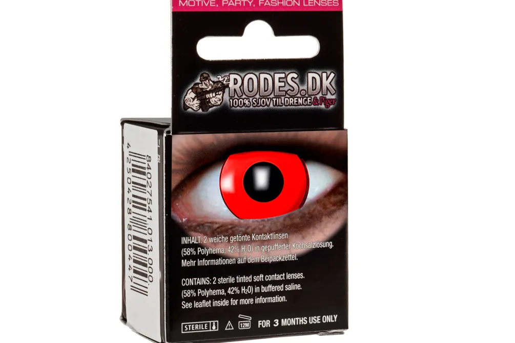Rodes Kontaktlinser – Rød New