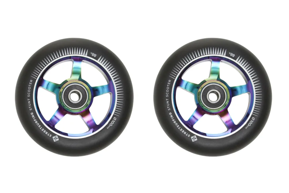 Rodes 100 mm. Aluminiums Hjul Neo Chrome Line 2-pack Discount