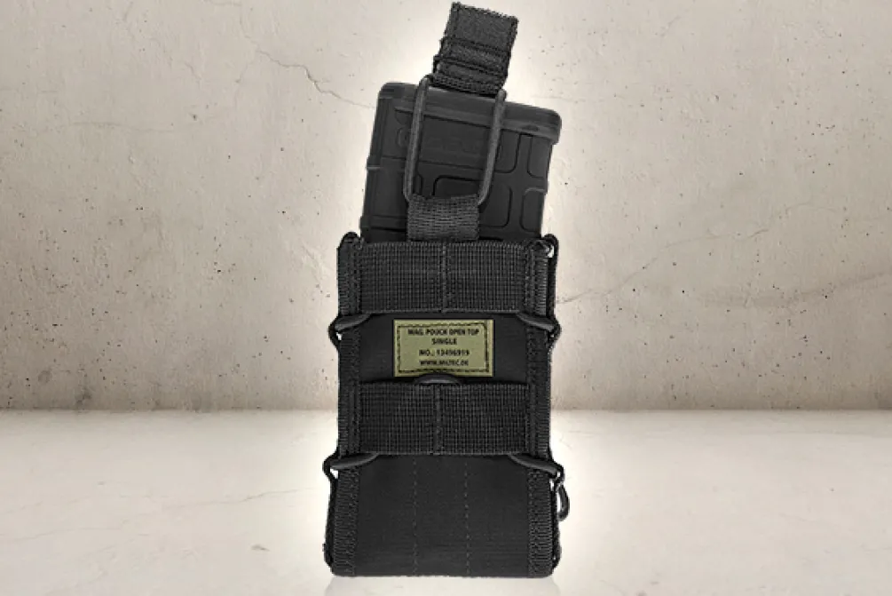 Rodes Open Top Magazine Pouch – Black Hot