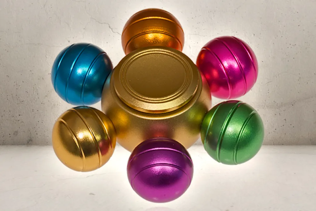 Rodes Orbs Alu Fidget Spinner – Rainbow Online