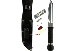 Rodes Overlevelses Kniv – Sort Skede Clearance