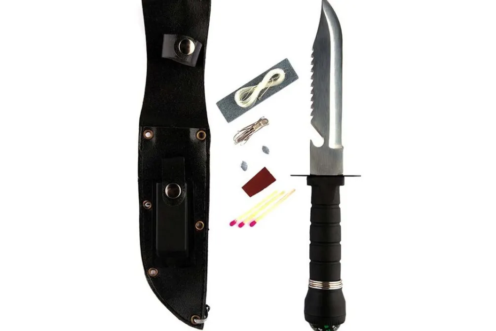 Rodes Overlevelses Kniv – Sort Skede Clearance