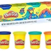 Rodes Play-Doh Modellervoks 4-Pakke Outlet