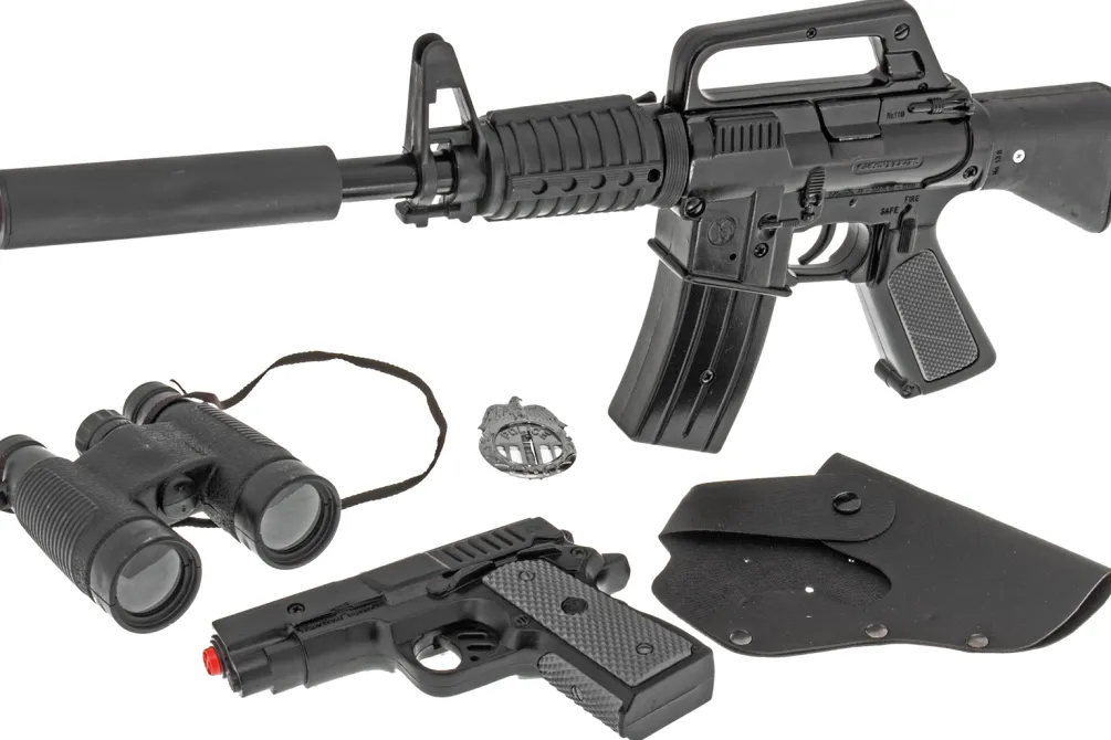 Rodes Police Special Forces sæt i metal til knaldkrudt – 5 dele Discount