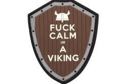 Rodes PVC Fuck Calm I’m a Viking Brown #5 Patch Clearance