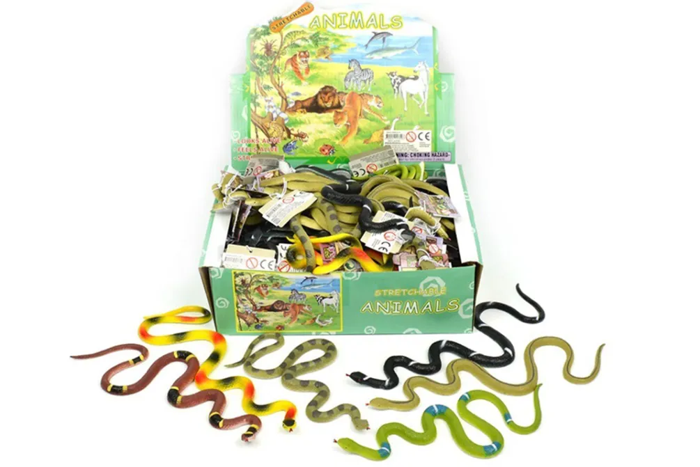Rodes Realistisk slange i gummi – 32 cm Hot