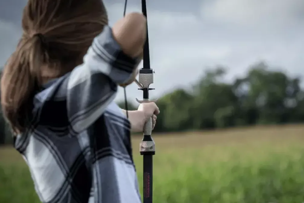 Rodes Recurve bue sæt Quicksilver Barnett 15-20 pund – Camouflage Hot