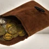 Rodes Rollespils Pung med 20x Coins Brun Hot