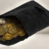 Rodes Rollespils Pung med 20x Coins Sort Online
