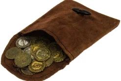 Rodes Rollespils Pung med 20x Coins Brun Hot