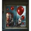 Rodes “Scary Clown Balloon” Vindues Dekoration New