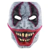 Rodes Scary Klovne Maske med LED Lys Best