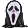 Rodes Scream Maske med LED og Hætte Sale