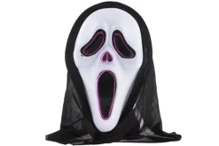 Rodes Scream Maske med LED og Hætte Sale