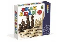 Rodes Skak & Dam i træ – Komplet Clearance