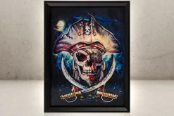 Rodes Skeletons Pirate 3D Hologram Billede Fashion
