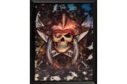 Rodes Skeletons Pirate 3D Hologram Billede Fashion