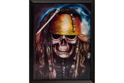 Rodes Skeletons Pirate 3D Hologram Billede Fashion