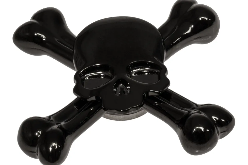 Rodes Skull Fidget Spinner – Gloss Black New