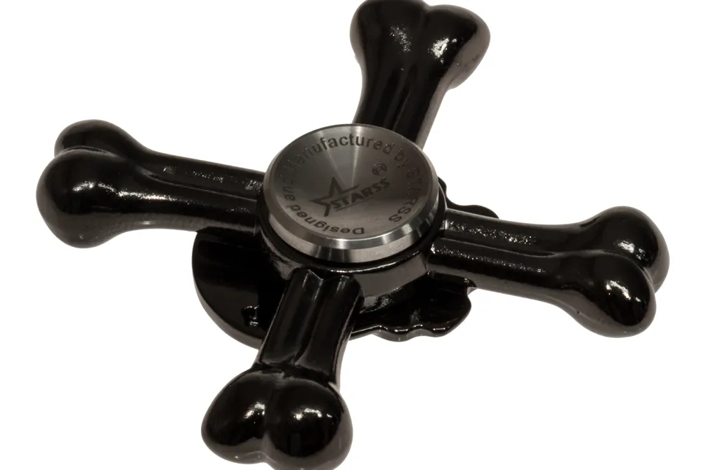 Rodes Skull Fidget Spinner – Gloss Black New