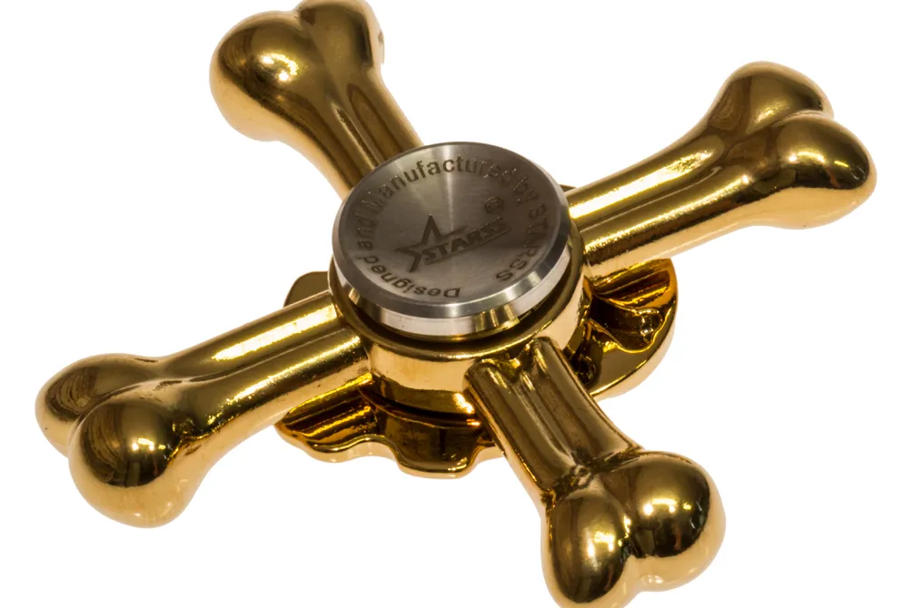 Rodes Skull Fidget Spinner – Golden Sale