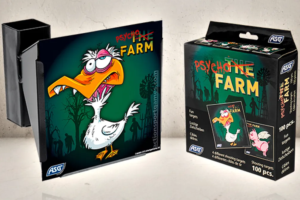 Rodes Skydekasse sæt & Psyco Farm Targets- Bundle Best