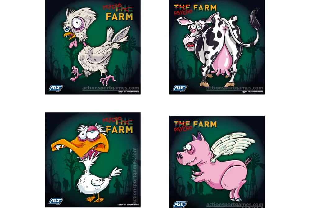 Rodes Skydekasse sæt & Psyco Farm Targets- Bundle Best