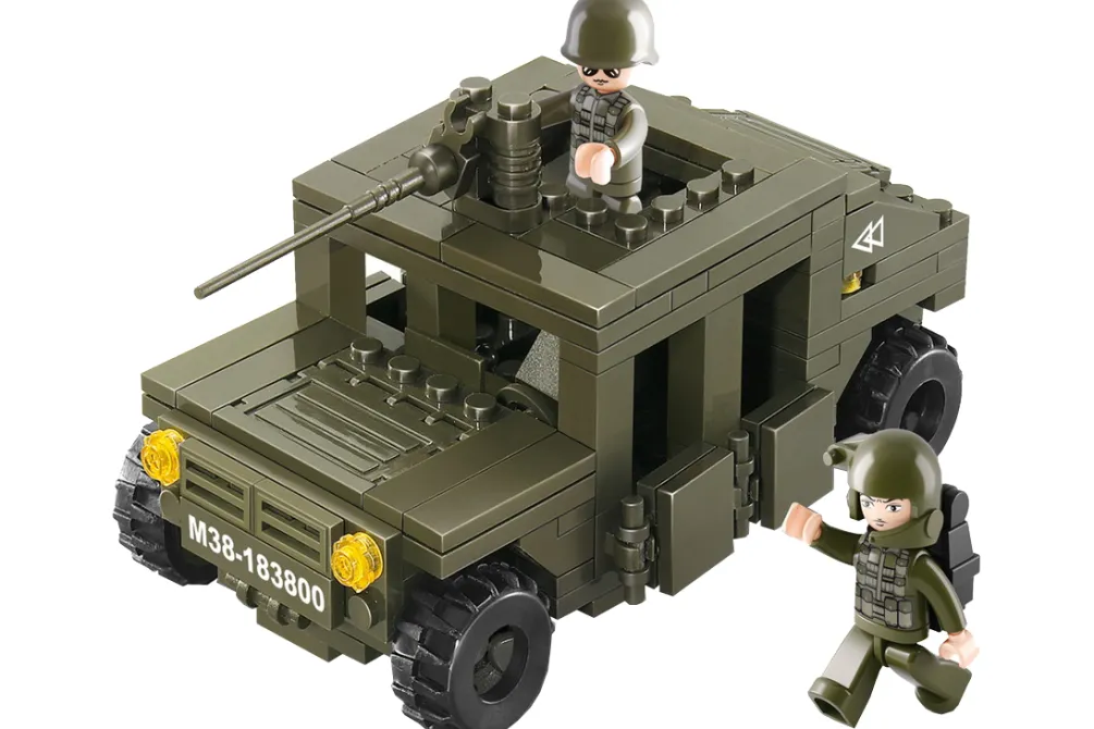 Rodes Sluban Army Hummer bil – 175 klodser Clearance