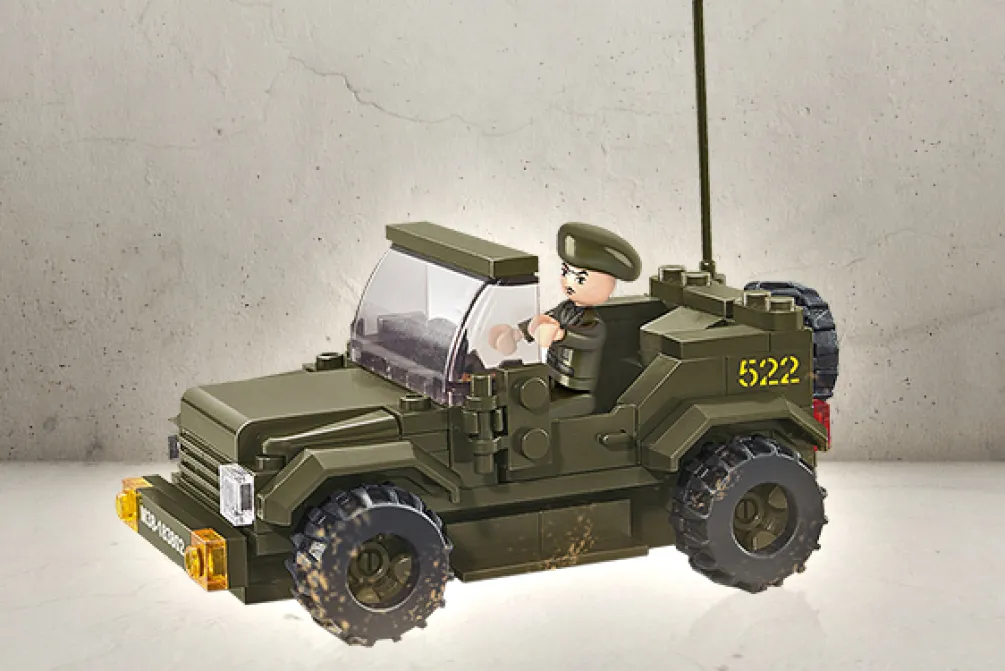 Rodes Sluban Army Jeep – 121 dele Fashion